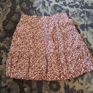 GAP Teen Floral Print Tiered Mini Skirt Size 18-20